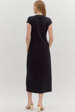 Load image into Gallery viewer, Black Midi S/S Dress
