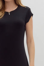 Load image into Gallery viewer, Black Midi S/S Dress
