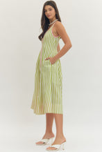 Load image into Gallery viewer, Lime + Pink Stripe Dress
