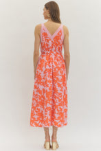 Load image into Gallery viewer, Entro Pink + Tangerine Floral Dress
