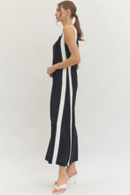 Load image into Gallery viewer, Entro Black + White Strap Accent Dress
