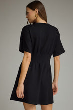 Load image into Gallery viewer, Black Pleat Waist Dress

