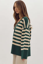 Load image into Gallery viewer, Green Stripe Cardi
