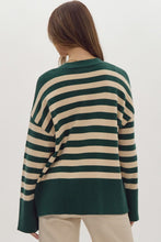 Load image into Gallery viewer, Green Stripe Cardi
