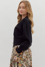 Load image into Gallery viewer, Black Gold Button Cardigan

