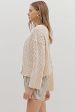 Load image into Gallery viewer, Ecru Cable Cardi
