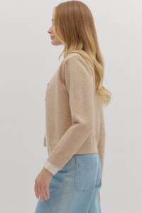 Oatmeal Double Layered Cardi