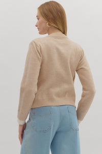 Oatmeal Double Layered Cardi