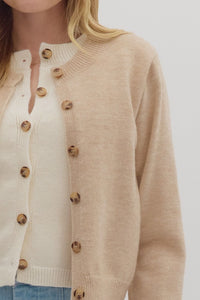Oatmeal Double Layered Cardi