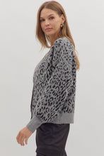 Load image into Gallery viewer, Grey Leopard Cardigan
