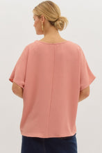 Load image into Gallery viewer, Salmon V-Neck Top
