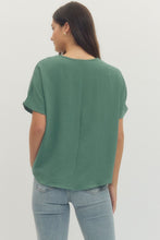 Load image into Gallery viewer, Entro Forest V-Neck Top
