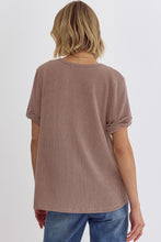 Load image into Gallery viewer, Acorn Textured V-Neck Top
