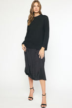 Load image into Gallery viewer, Black Ribbed Sweater
