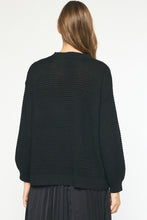 Load image into Gallery viewer, Black Ribbed Sweater
