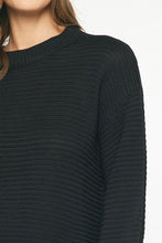Load image into Gallery viewer, Black Ribbed Sweater
