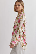 Load image into Gallery viewer, Vanilla + Pink Floral Top
