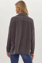 Load image into Gallery viewer, Charcoal Textured  1/4 Zip Top
