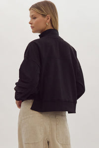 Black Grommet Sweatshirt