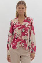 Load image into Gallery viewer, Smocked Front Pink Floral Top
