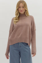 Load image into Gallery viewer, Mocha Turtleneck Sweater
