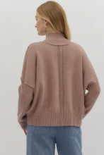 Load image into Gallery viewer, Mocha Turtleneck Sweater
