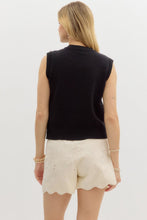 Load image into Gallery viewer, Black Ribbon Bow Vest
