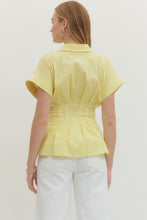 Load image into Gallery viewer, Entro Yellow Belted Top
