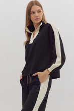 Load image into Gallery viewer, Black + White Trim Top
