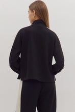 Load image into Gallery viewer, Black + White Trim Top
