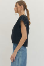 Load image into Gallery viewer, Black Studded Tee
