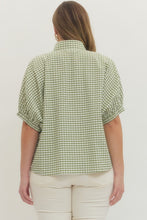 Load image into Gallery viewer, Matcha Gingham Top - Plus
