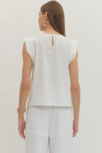Load image into Gallery viewer, Entro Off White Button Tank
