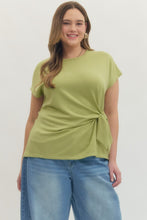 Load image into Gallery viewer, Entro Matcha Tie Front Top
