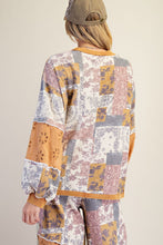Load image into Gallery viewer, Mustard Patchwork Top
