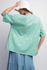 Washed Mint Star Tee