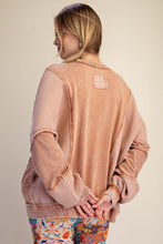 Load image into Gallery viewer, Almond Mix Waffle Pullover
