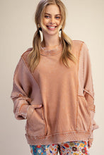Load image into Gallery viewer, Almond Mix Waffle Pullover
