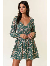 Load image into Gallery viewer, Sweetheart Forest Floral Mini Dress
