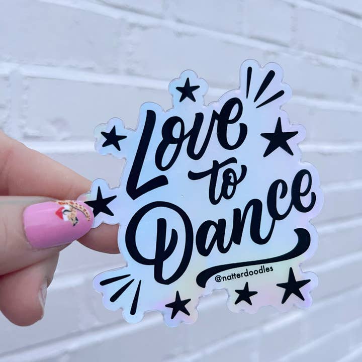 Love to Dance Holograph Decal