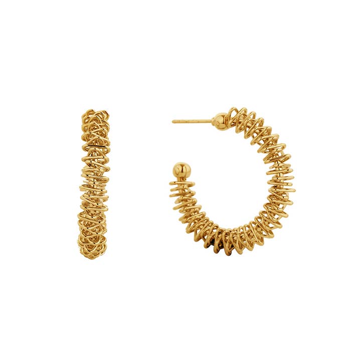 Gold Wire Hoops