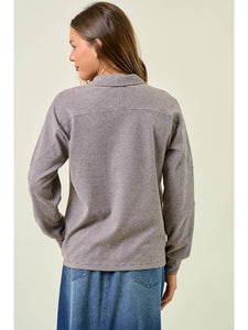 Espresso Striped Pullover
