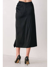 Load image into Gallery viewer, Black Ruffle Midi Skirt
