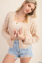 Load image into Gallery viewer, Oat Crochet Cardigan
