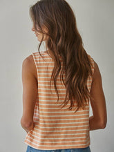 Load image into Gallery viewer, By Together Coral Stripe Tank
