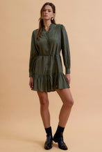 Load image into Gallery viewer, Midnight Belted Mini Dress
