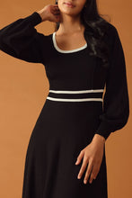 Load image into Gallery viewer, Black Sweater Midi Dress
