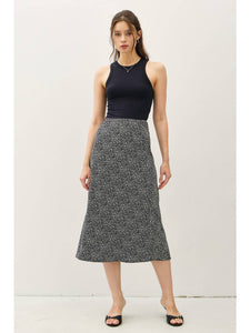 B+W Floral Midi Skirt