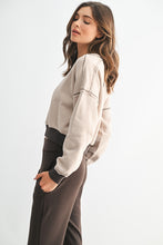 Load image into Gallery viewer, Espresso Trim Sweatshirt
