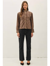 Load image into Gallery viewer, Chestnut Suede Bomber Jacket
